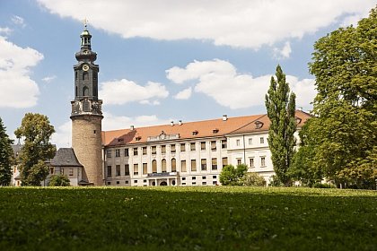 Das Weimarer Stadtschloss ist der Sitz des Referats "Forschung und Bildung".  Klassik Stiftung Weimar