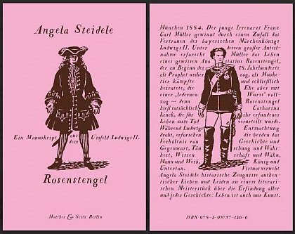 Cover und Backcover von Angela Steideles Rosenstengel, Matthes & Seitz Berlin ( Stefan Mesch)