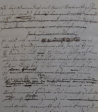 Gleim an Lessing, den 16. 08. 1758, Halberstadt (von Schreiberhand mit eigenhndigen Korrekturen von Gleim. Inventar-Nr. Hs. A 5945.)