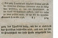 August Adolph von Hennings, Herausgeber der Zeitschrift 
Genius der Zeit
Genius der Zeit, 6. Stck, Juni 1796, S. 669670.
Digitalisat angefertigt von der Universitts- und 
Landesbibliothek Sachsen-Anhalt
