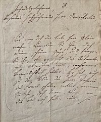 Abb. 3: Scherzhafter Brief von Zachariae an Gleim, Braunschweig, 12. Januar 
1753 (Gleimhaus, Hs. A 4471).
